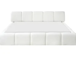 Letto Tessuto ORVILLE 180 x 200 cm Bianco sporco