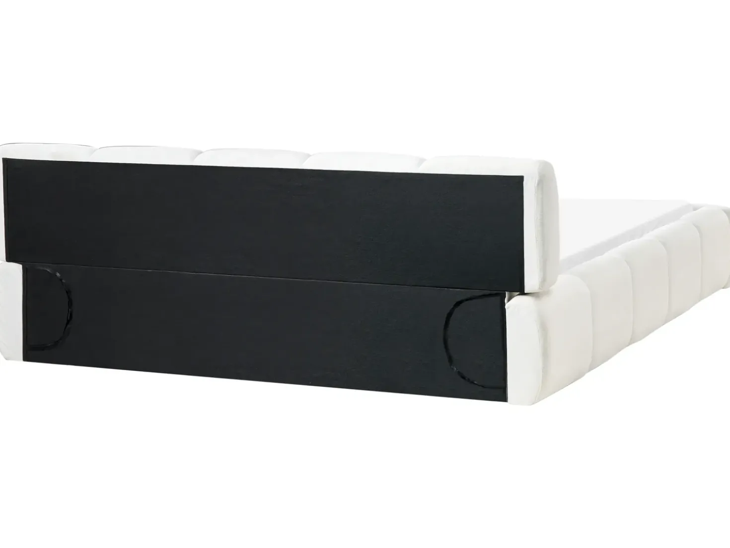 Letto Tessuto ORVILLE 180 x 200 cm Bianco sporco