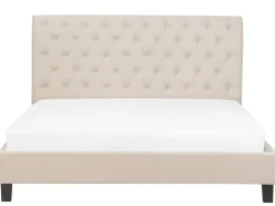 Letto Tessuto REIMS 180 x 200 cm Beige