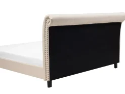 Letto Tessuto REIMS 180 x 200 cm Beige