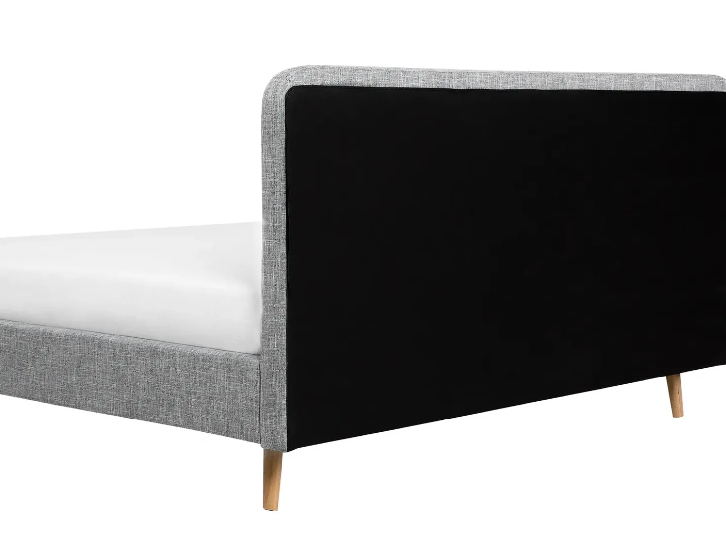 Letto Tessuto RENNES 180 x 200 cm Grigio chiaro