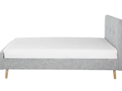 Letto Tessuto RENNES 180 x 200 cm Grigio chiaro