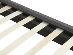 Letto Tessuto RENNES II 160 x 200 cm Grigio scuro