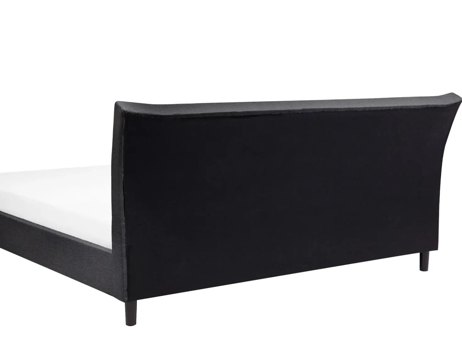 Letto Tessuto SAVERNE 180 x 200 cm Grigio scuro