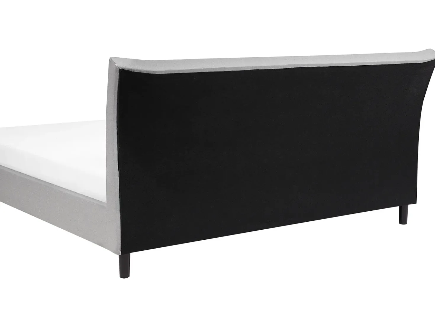 Letto Tessuto SAVERNE 180 x 200 cm Grigio chiaro