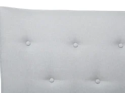 Letto Tessuto SAVERNE 180 x 200 cm Grigio chiaro