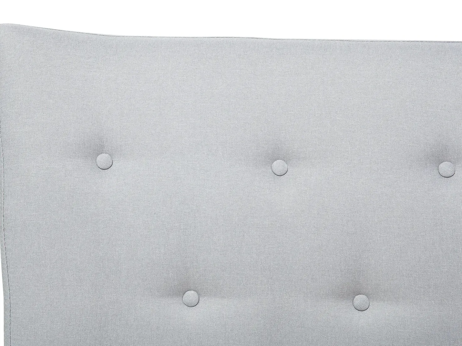 Letto Tessuto SAVERNE 180 x 200 cm Grigio chiaro