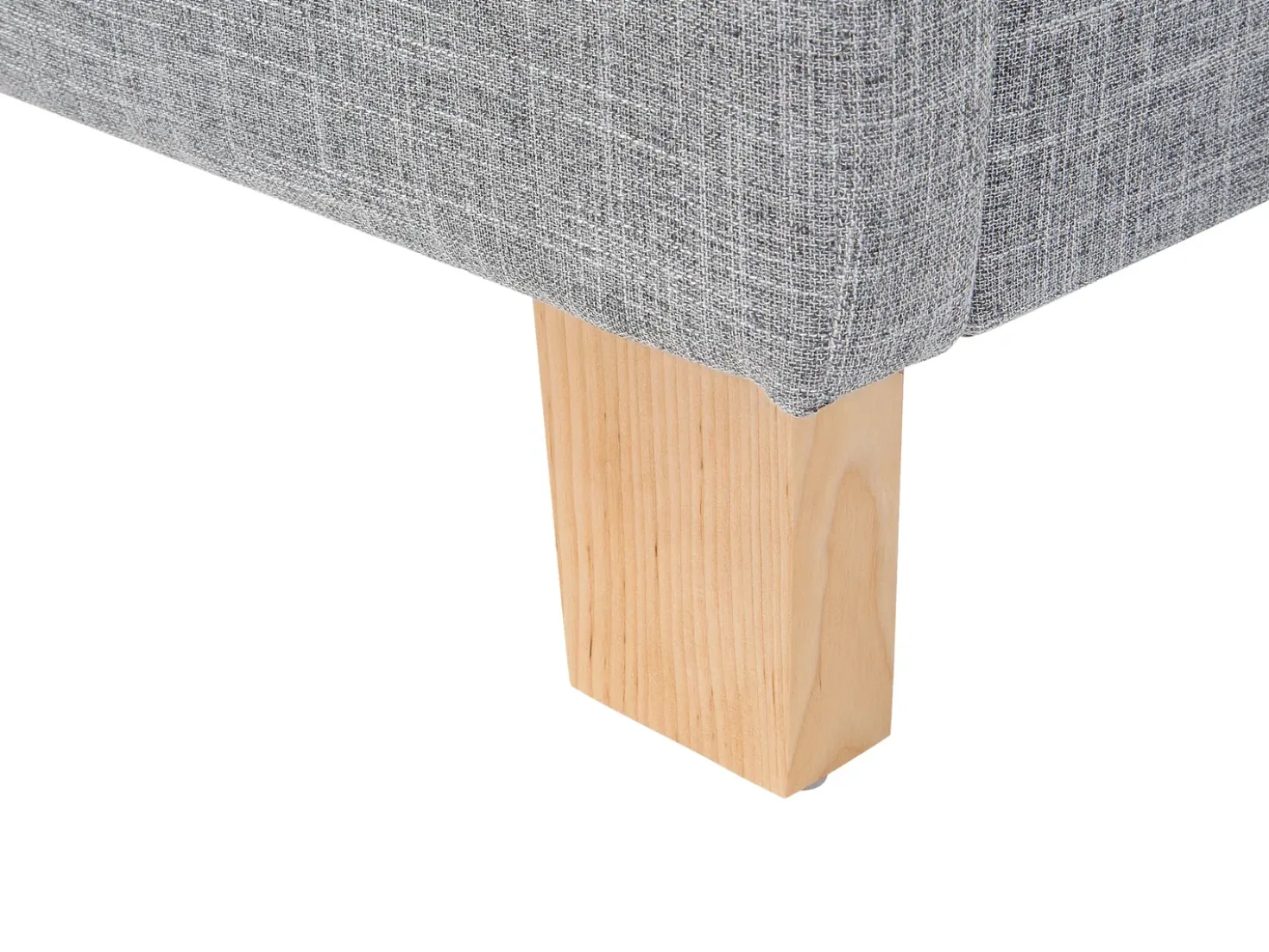Letto Tessuto SENNEZ 160 x 200 cm Grigio chiaro