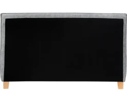 Letto Tessuto SENNEZ 160 x 200 cm Grigio chiaro