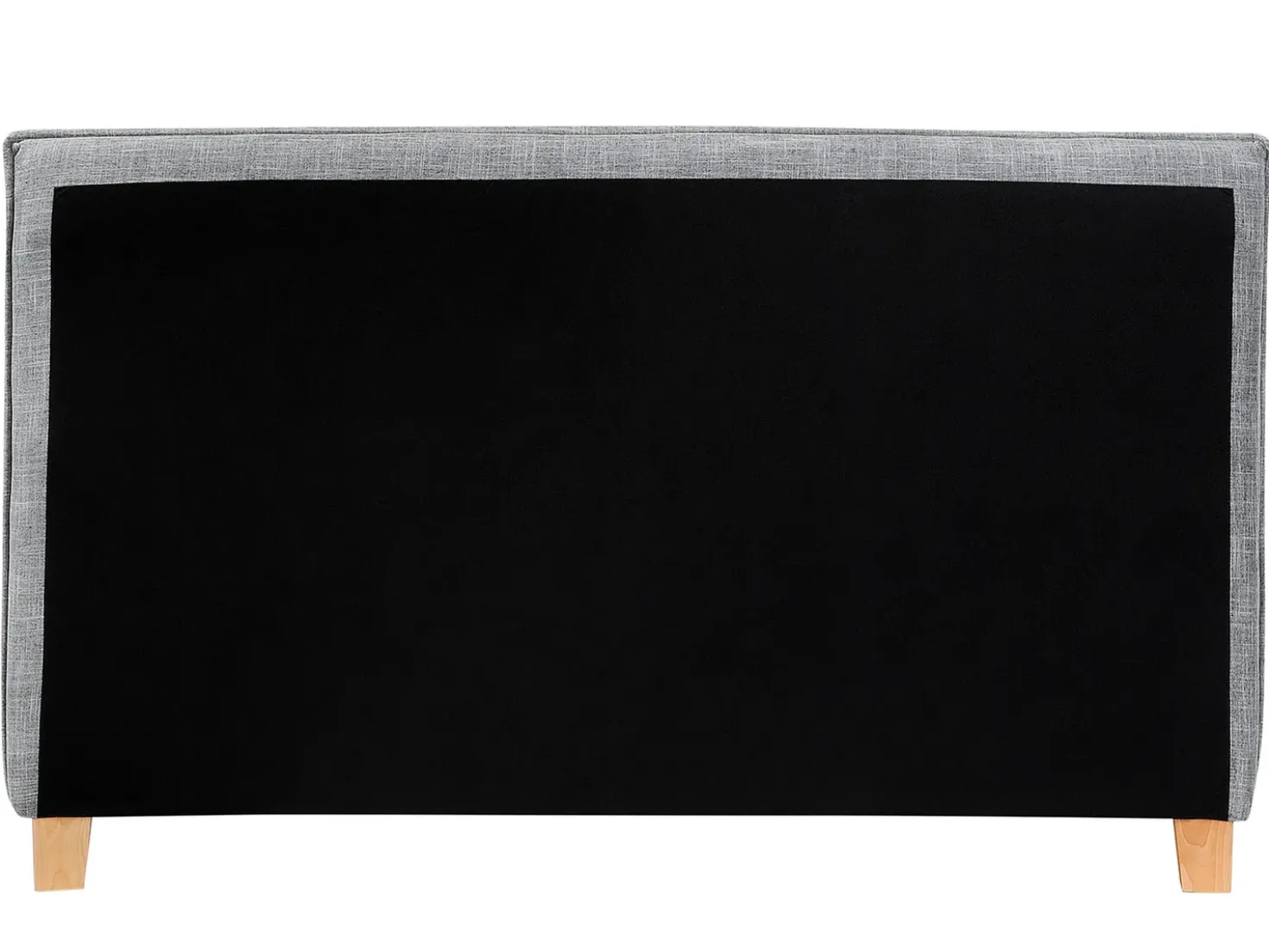 Letto Tessuto SENNEZ 160 x 200 cm Grigio chiaro