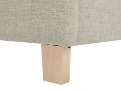 Letto Tessuto SENNEZ 140 x 200 cm Beige