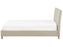 Letto Tessuto SENNEZ 140 x 200 cm Beige