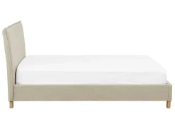 Letto Tessuto SENNEZ 140 x 200 cm Beige