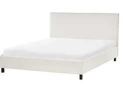 Letto Tessuto SENNEZ 160 x 200 cm Beige