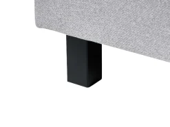 Letto Tessuto SENNEZ 90 x 200 cm Grigio chiaro