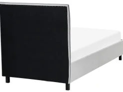 Letto Tessuto SENNEZ 90 x 200 cm Grigio chiaro