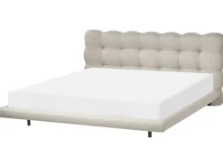 Letto Tessuto SOULISSE 180 x 200 cm Beige