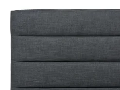 Letto Tessuto VALBONNE 160 x 200 cm Grigio scuro