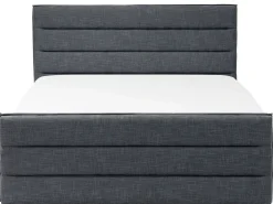 Letto Tessuto VALBONNE 160 x 200 cm Grigio scuro