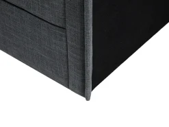Letto Tessuto VALBONNE 160 x 200 cm Grigio scuro