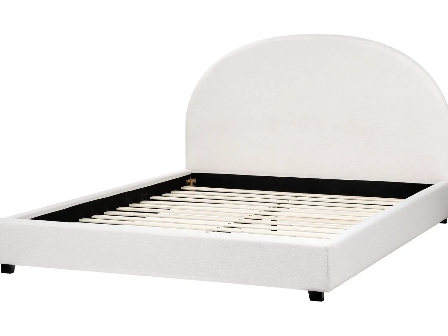 Letto Tessuto VAUCLUSE 160 x 200 cm Bianco sporco