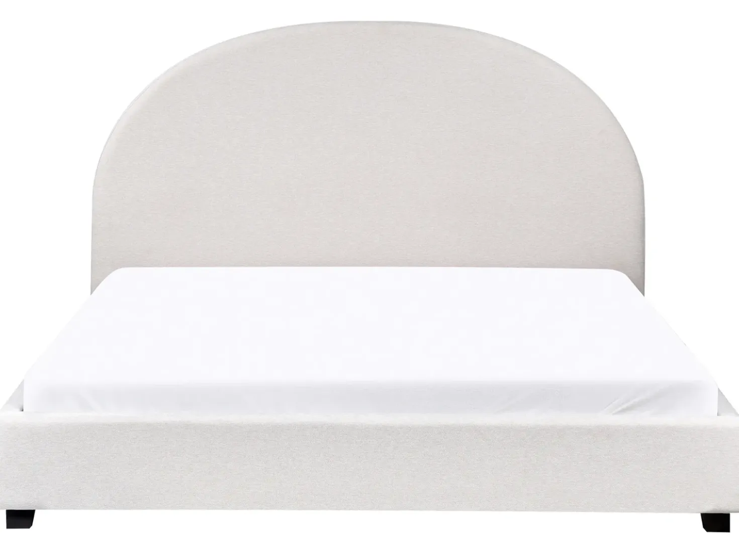 Letto Tessuto VAUCLUSE 160 x 200 cm Bianco sporco