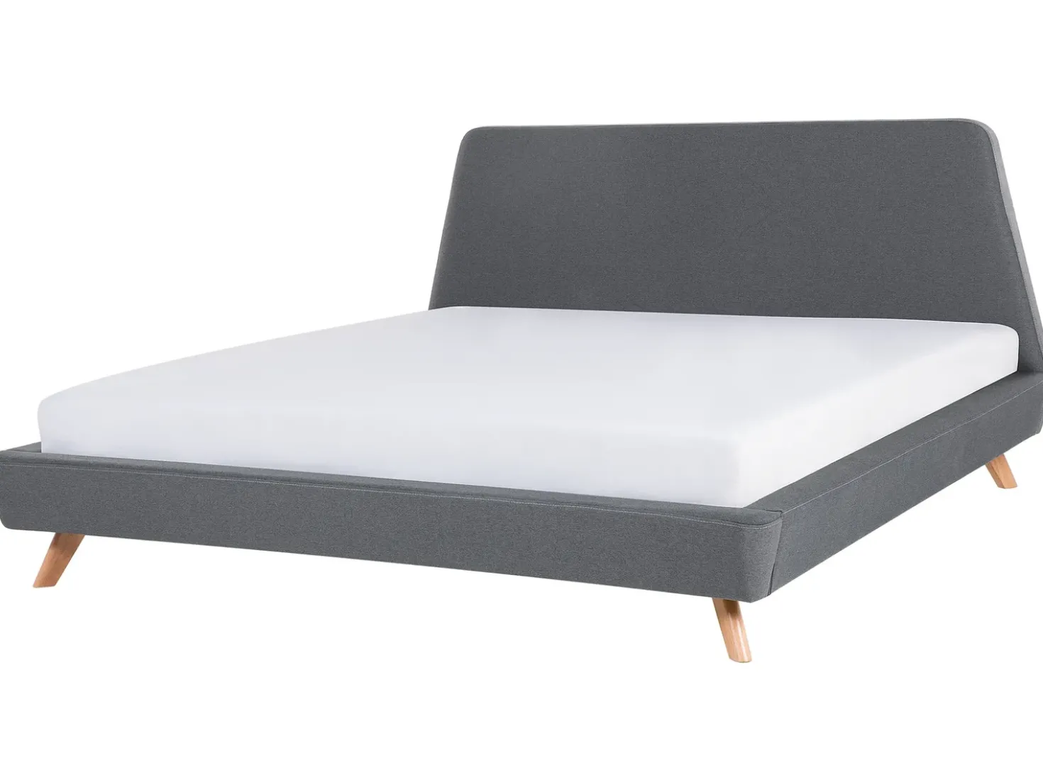 Letto Tessuto VIENNE 180 x 200 cm Grigio