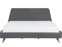 Letto Tessuto VIENNE 180 x 200 cm Grigio