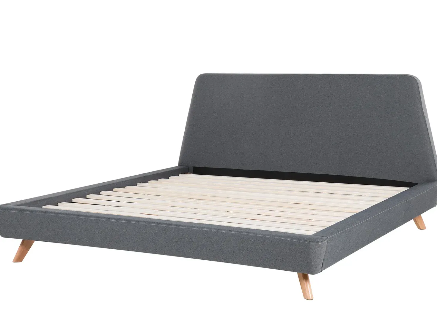 Letto Tessuto VIENNE 180 x 200 cm Grigio