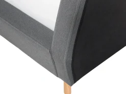 Letto Tessuto VIENNE 180 x 200 cm Grigio