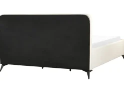 Letto Velluto a coste VALOGNES 180 x 200 cm Beige chiaro