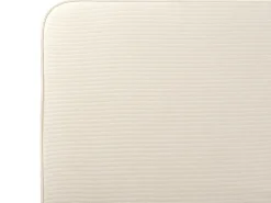 Letto Velluto a coste VALOGNES 180 x 200 cm Beige chiaro