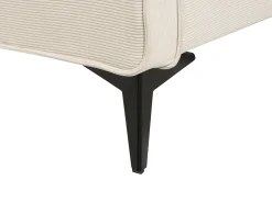 Letto Velluto a coste VALOGNES 180 x 200 cm Beige chiaro