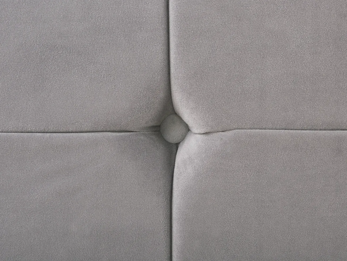 Letto Velluto AMBERT 160 x 200 cm Grigio