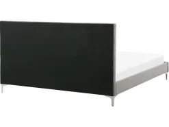 Letto Velluto AMBERT 160 x 200 cm Grigio
