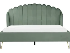 Letto Velluto AMBILLOU 180 x 200 cm Verde