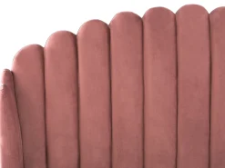 Letto Velluto AMBILLOU 180 x 200 cm Rosa