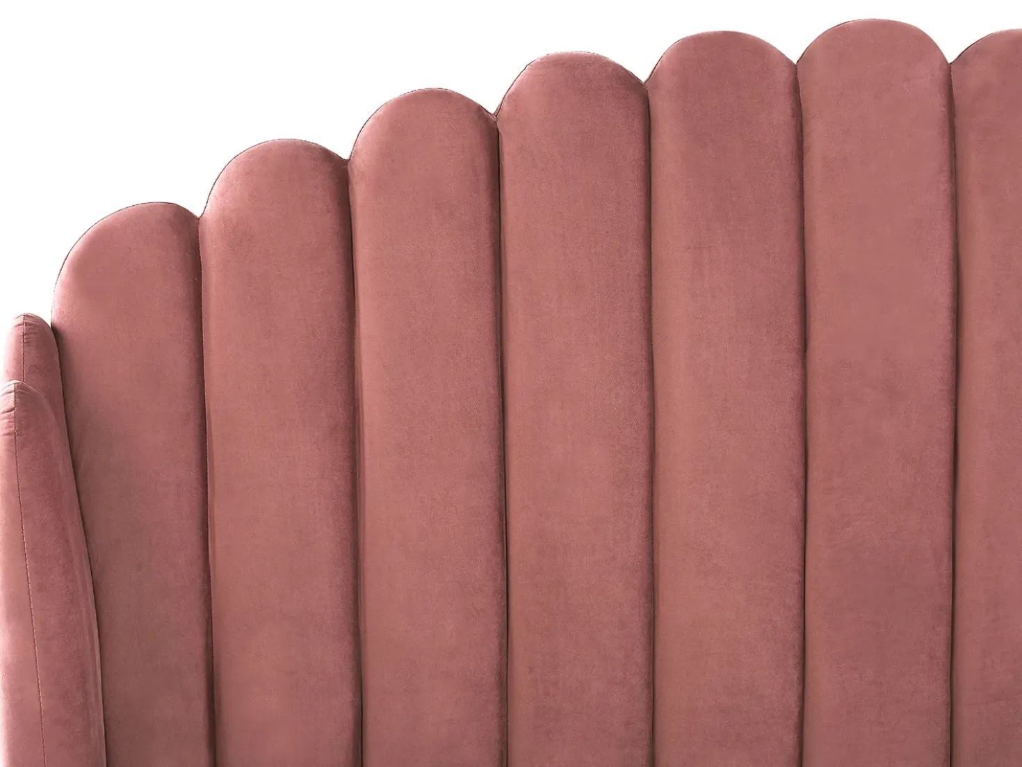 Letto Velluto AMBILLOU 180 x 200 cm Rosa