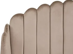 Letto Velluto AMBILLOU 120 x 200 cm Tortora