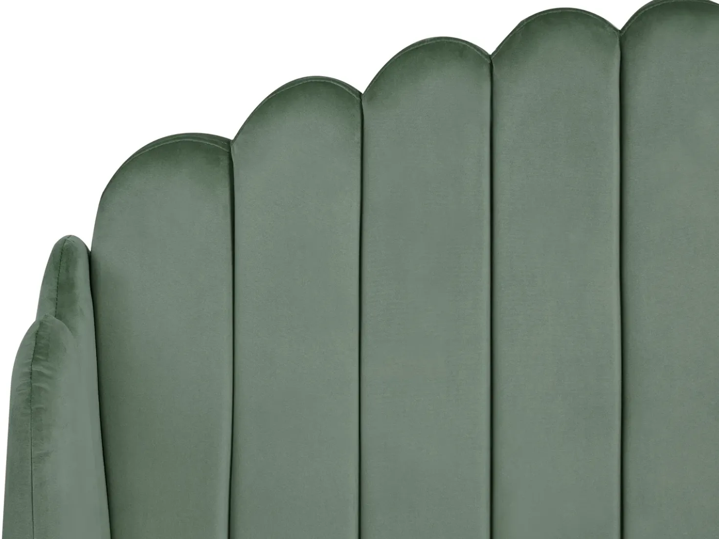 Letto Velluto AMBILLOU 120 x 200 cm Verde