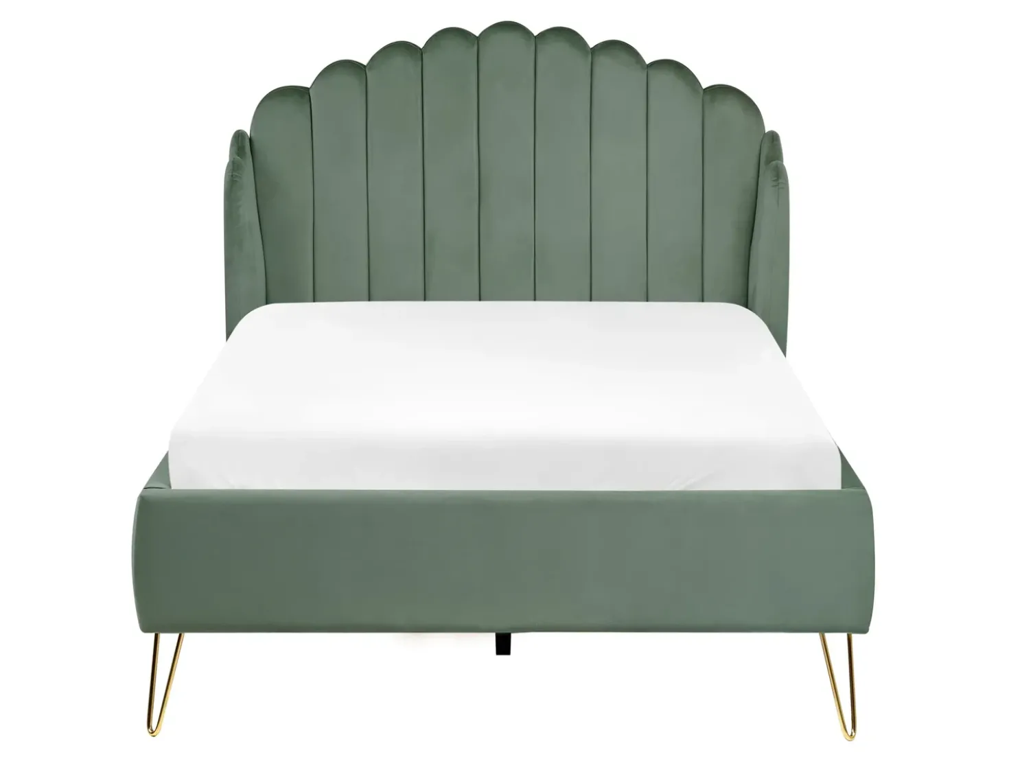 Letto Velluto AMBILLOU 120 x 200 cm Verde