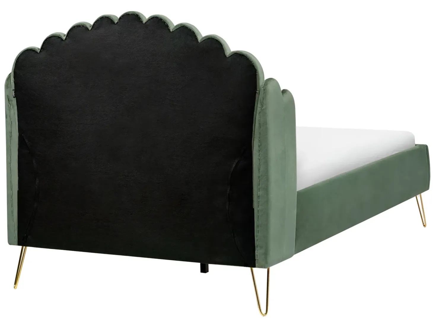 Letto Velluto AMBILLOU 120 x 200 cm Verde
