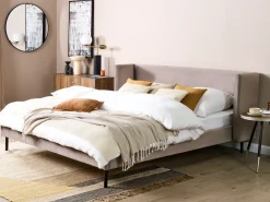 Letto Velluto ARETTE 180 x 200 cm Tortora