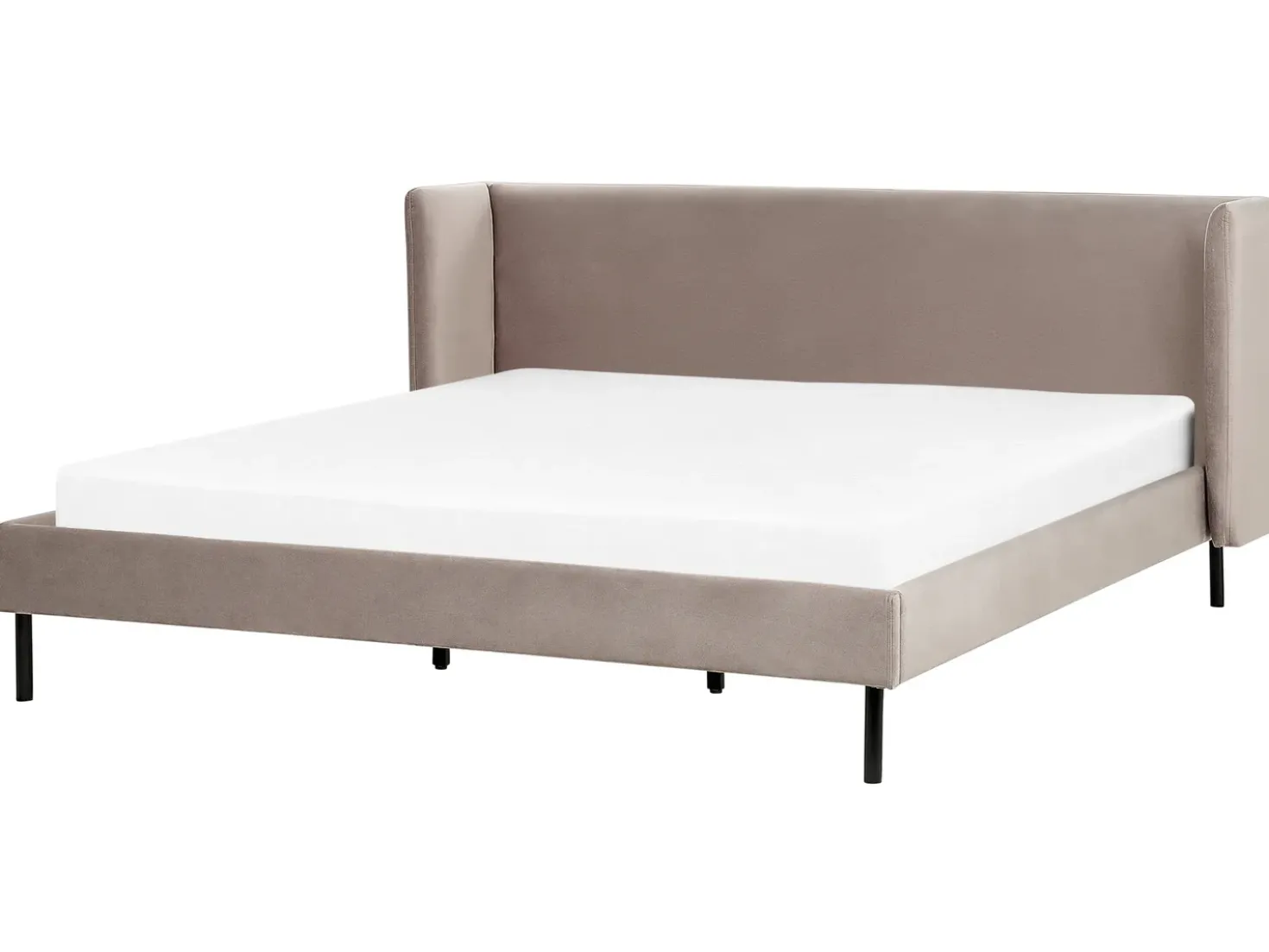 Letto Velluto ARETTE 180 x 200 cm Tortora