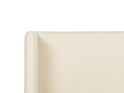 Letto Velluto ARETTE 160 x 200 cm Beige chiaro