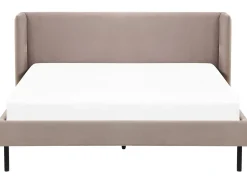 Letto Velluto ARETTE 160 x 200 cm Tortora