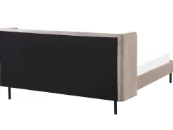 Letto Velluto ARETTE 160 x 200 cm Tortora