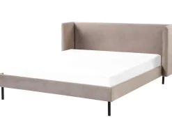 Letto Velluto ARETTE 160 x 200 cm Tortora