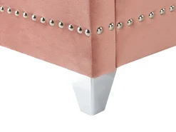 Letto Velluto AYETTE 160 x 200 cm Rosa