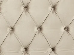 Letto Velluto AYETTE 180 x 200 cm Beige